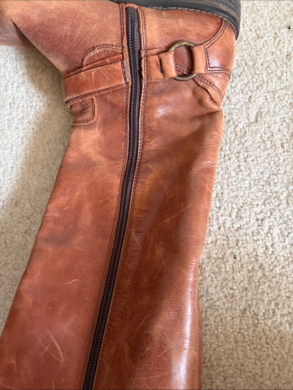 hinge Tall Riding Boots Brown - Picture 8 of 10